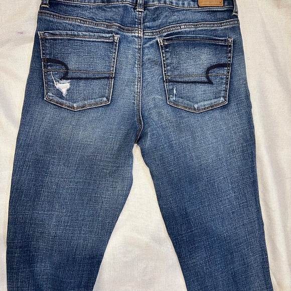American Eagle High Rise Ripped Jegging Jeans Size 10 - Picture 7 of 7